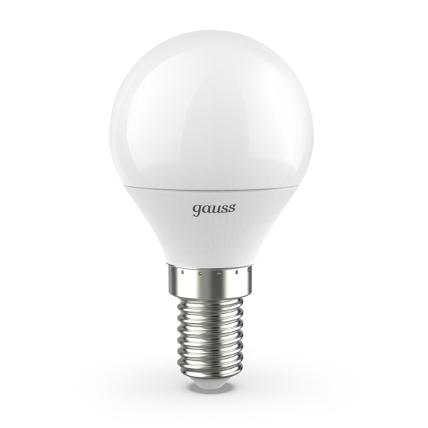Лампа светодиодная Gauss E14 6.5W 4100K матовая 105101207