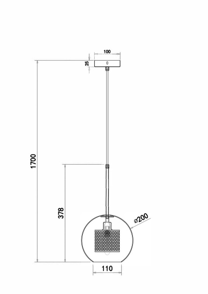 Подвесной светильник Freya Bogota FR8018PL-01BS