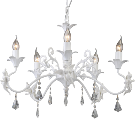 Подвесная люстра Arte Lamp Angelina A5349LM-5WH