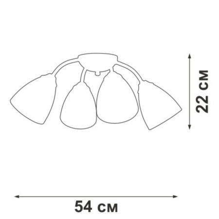Потолочная люстра Vitaluce V3737-0/4PL
