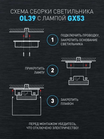 Настенно-потолочный светильник ЭРА OL39 CH Б0056390