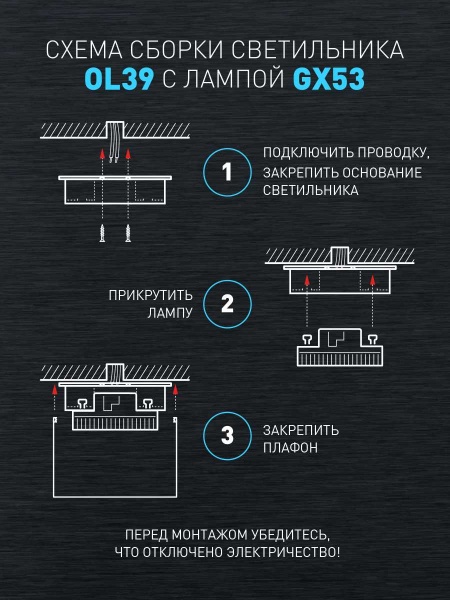 Настенно-потолочный светильник ЭРА OL39 CH Б0056390
