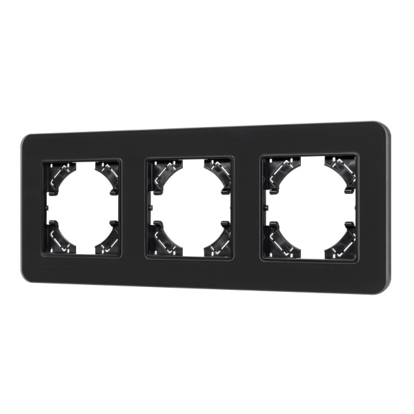 Рамка стеклянная FRM-OMALI-SFGS-3-BK Arlight 049713