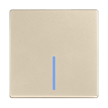 Выключатель Werkel одноклавишный с подсветкой шампань W1110111 4690389157080