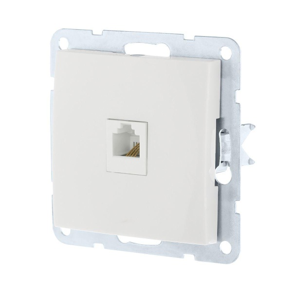 Розетка компьютерная RJ-45 LK Studio LK60 кат.5е белый 866104-1