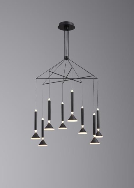 Люстра подвесная Alfa Light F3024-44 BLACK