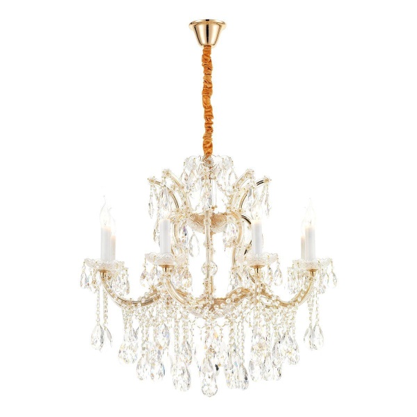 Подвесная люстра iLamp Diamond 6071-8 GD+CL