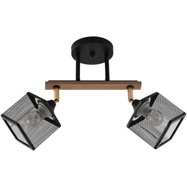 Люстра Reluce 01591-3.3-02B BK+FGD+WOOD