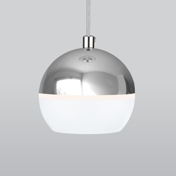 Подвесной светодиодный светильник Elektrostandard DLS023 9W 4200K белый/хром a047803