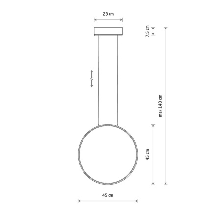 Подвесная люстра Nowodvorski Circolo Led S Black 10810