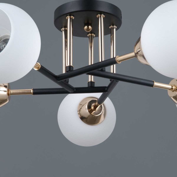 Потолочный светильник ILLUMICO IL0689-5CSQ-24 BK FGD LIBRA