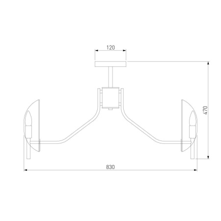 Потолочная люстра Eurosvet Rocco 60135/8 латунь