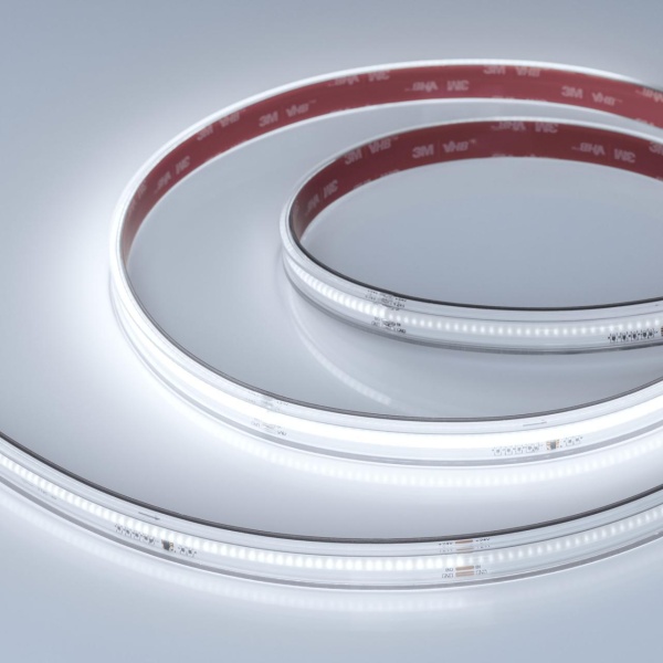 Светодиодная лента герметичная Arlight 7W/m 378LED/m CSPSMD холодный белый 5М SPI-COB-PS-X378-14mm 24V 041741