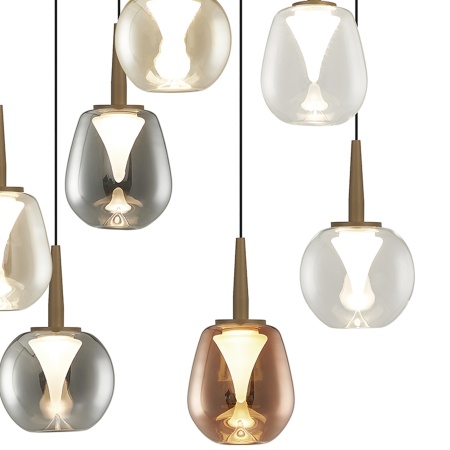 Подвесная светодиодная люстра Mantra Andromeda 8934+8PL