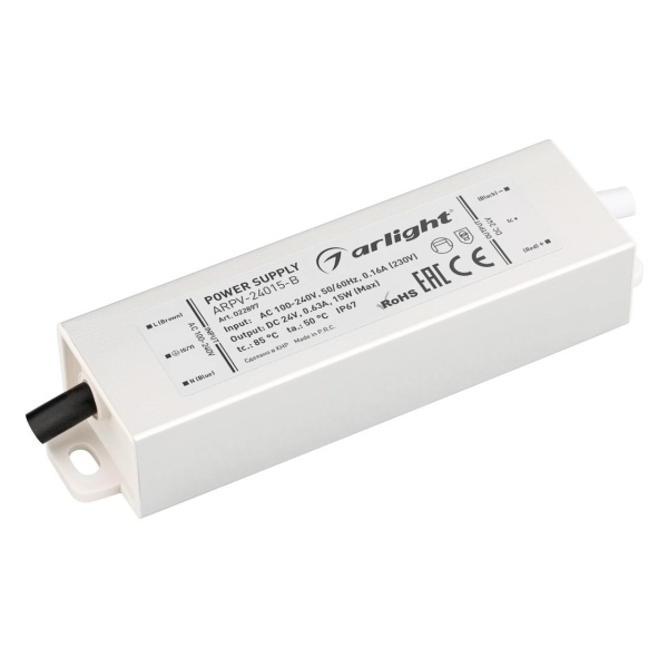 Блок питания Arlight ARPV-15-B 24V 15W IP67 0,63A 022897