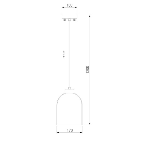 Подвесной светильник Eurosvet Tandem 50119/1 латунь