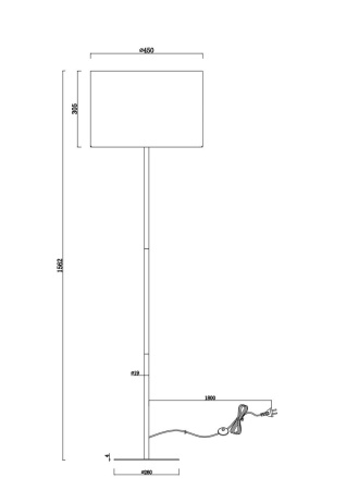 Торшер Moderli Tropic V11008-F