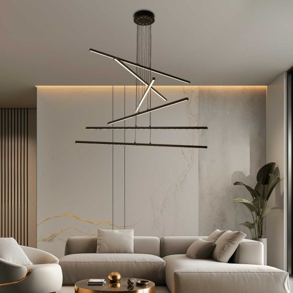 Подвесная люстра Citilux Стиг черный CL203261