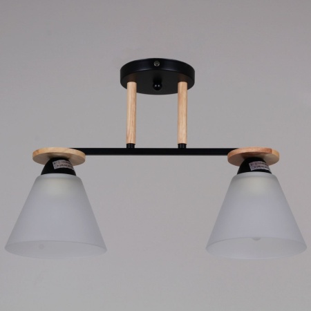 Потолочная люстра Reluce 11630-0.3-02 BK+WOOD