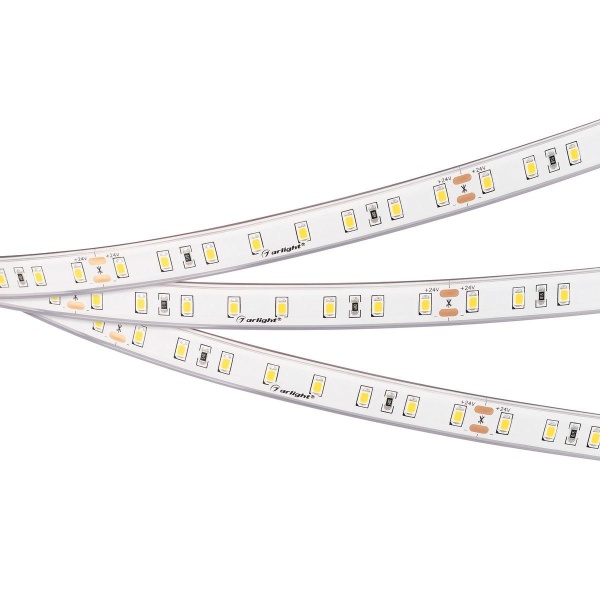 Светодиодная влагозащищенная лента Arlight 4,8W/m 80Led/m 2835SMD теплый белый 5M RTW-PS-A80-12mm 24V Warm2700 045164