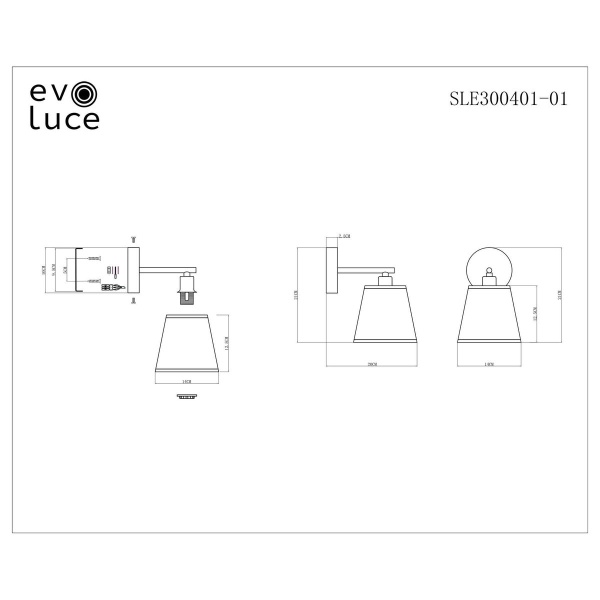 Настенный светильник Evoluce Prato SLE300401-01