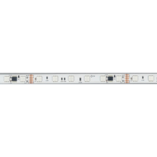 Светодиодная лента герметичная Arlight 14W/m 60LED/m 5060SMD разноцветный 5М DMX-PS-B60-12mm 24V 039182