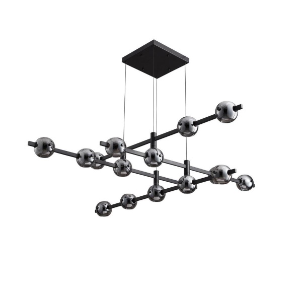 Люстра подвесная Alfa Light F3024-17 SMOKE