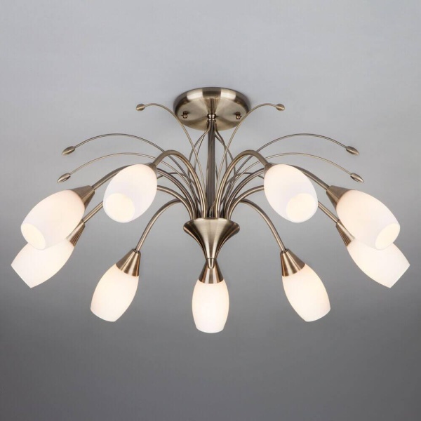 Потолочная люстра Eurosvet 22080/9 античная бронза