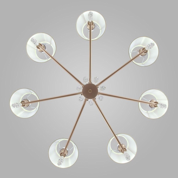 Подвесная люстра Eurosvet Charuel 60148/7 матовое золото