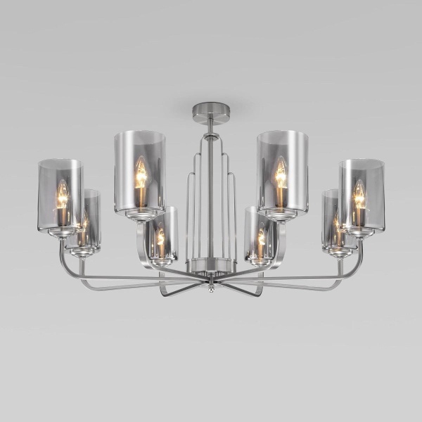 Потолочная люстра Eurosvet Defi 60138/8 сатин-никель