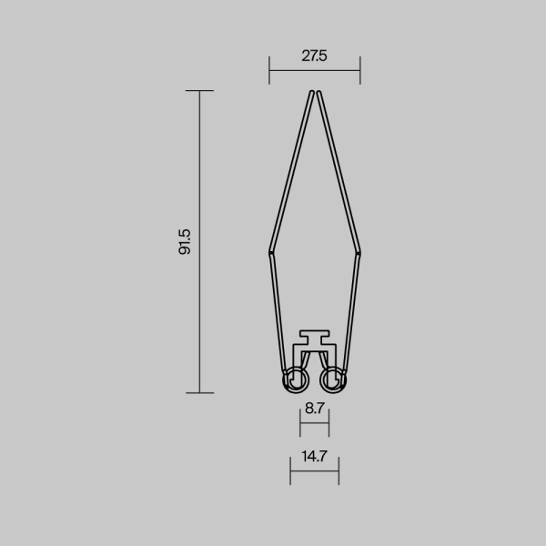 Комплект креплений Maytoni (для профиля ALM-8832-S-2M) 4 шт 642006