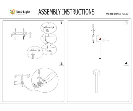 Подвесной светодиодный светильник Kink Light Эванте 08456-1A,19