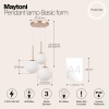 Подвесной светильник Maytoni Basic form MOD321PL-03G1