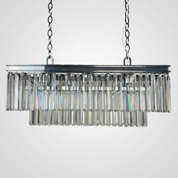 Подвесная люстра Imperium Loft Rh 1920S Odeon Clear Glass Fringe Chrome 228792-22