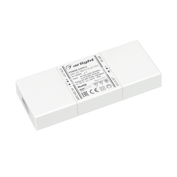 Блок питания ARV-SP-48012-FLAT-PFC (48V, 0.25A, 12W) Arlight 052078