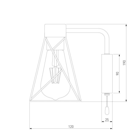 Бра Eurosvet 70107/1 черный