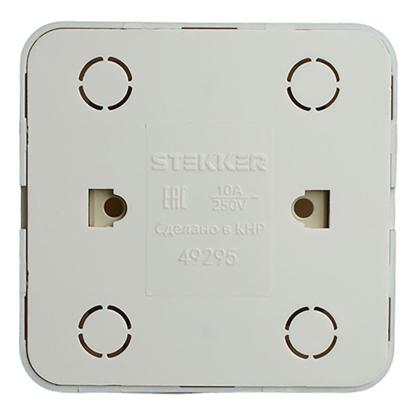 Выключатель одноклавишный Stekker София серебро MSW10-10-03 49295