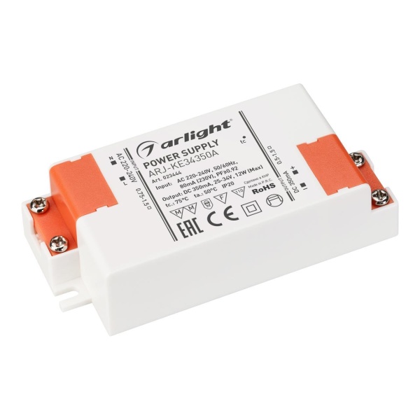 Драйвер Arlight ARJ-KE34350A 25-34V 12W IP20 0,35A 023444