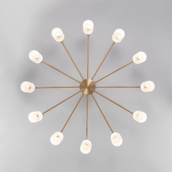 Потолочная люстра Eurosvet Vegga 70160/12 латунь