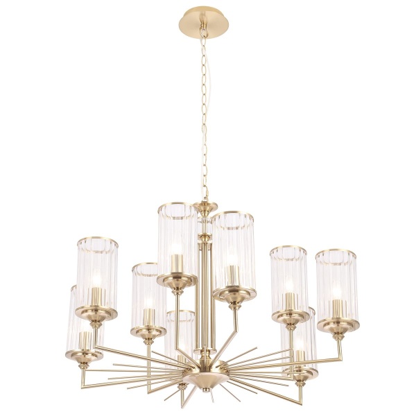 Подвесная люстра Crystal Lux Gloria SP9 Brass