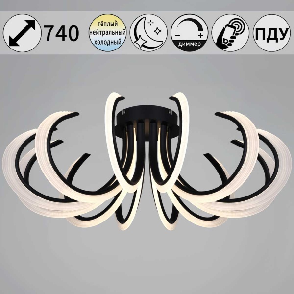 Потолочный светильник Reluce 74390-0.3-12L black