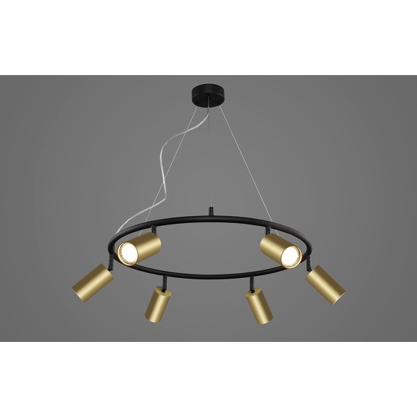 Подвесная люстра Crystal Lux CLT 015C6 D600 BL-GO