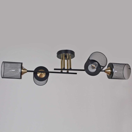 Потолочная люстра Reluce 38460-0.3-04 BK+COPPER