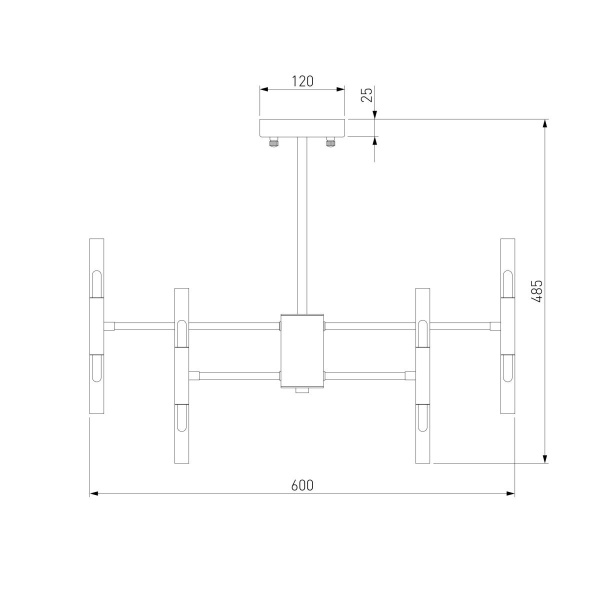 Подвесная люстра Bogates Bastone 345 Smart