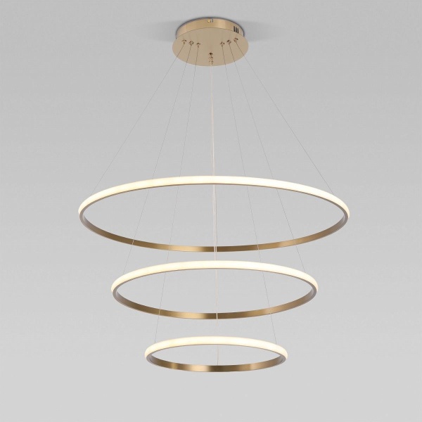 Подвесной светодиодный светильник Eurosvet Collars 90264/3 латунь