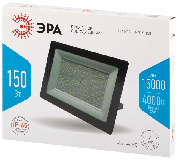 Прожектор светодиодный уличный ЭРА LPR-023-0-40K-150 Б0067708