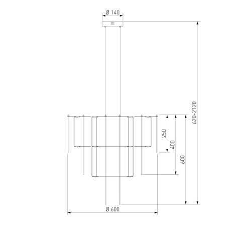 Подвесная светодиодная люстра Bogates Queen 91102 LED a072015