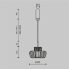 Подвесной светильник Maytoni MOD465PL-L12BK2