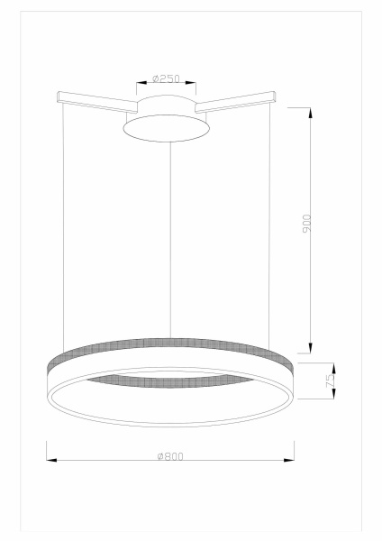 Подвесной светодиодный светильник Moderli Via V1722-PL