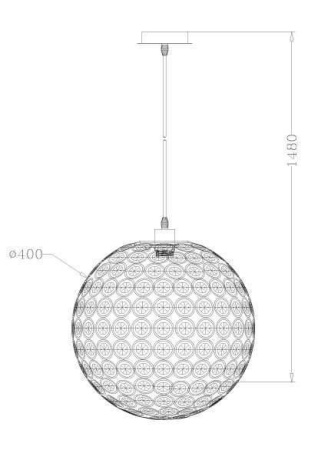 Подвесной светильник Lucide Ayla 71432/40/35